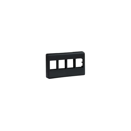 Panduit 4-PORT MODULAR FURN UNLOADED, NET KEY, BLACK ROHS NK4MFBL